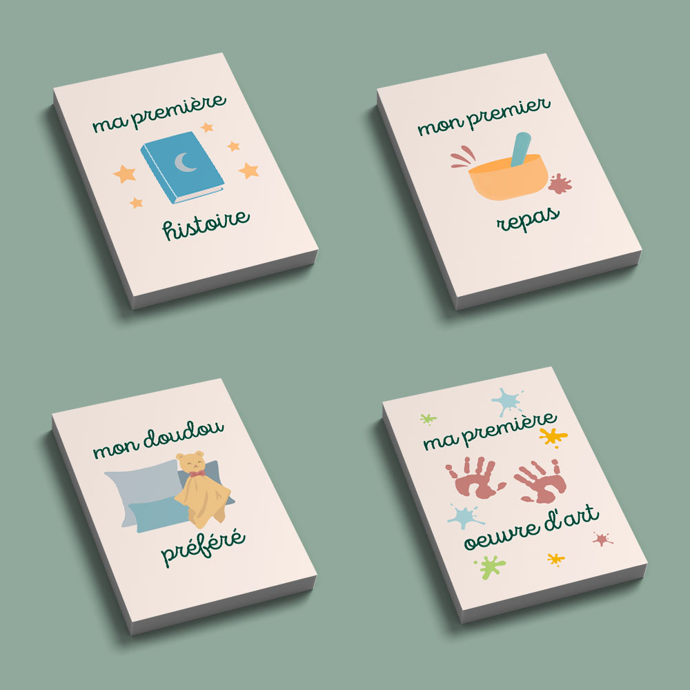 Cartes étapes de grossesse