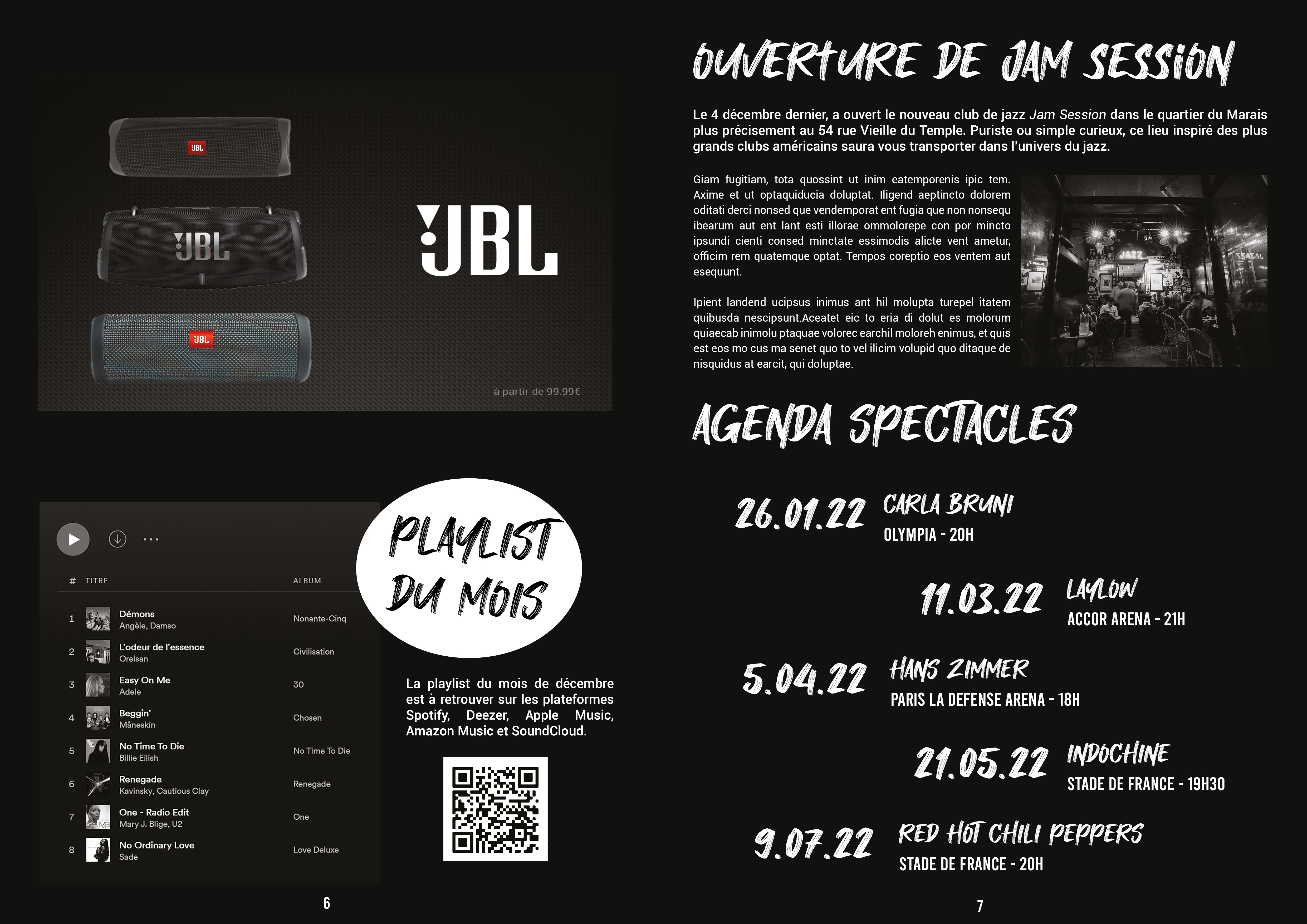 Pages du magazine