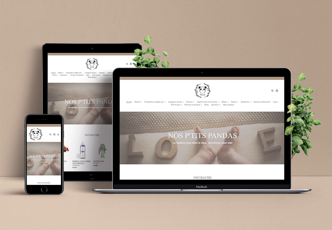 Site Nos P'tits Pandas